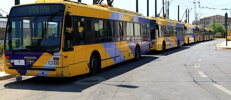 Τρόλεϊ. απεργία στάσεις εργασίας