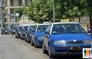 Κυκλοφορία των ταξί στην πόλη της Θεσσαλονίκης